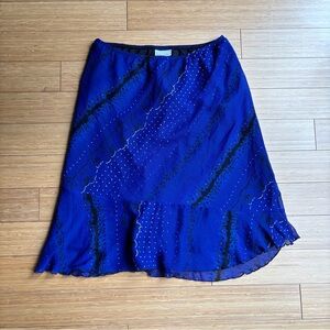 Y2K vintage blue violet floaty skirt